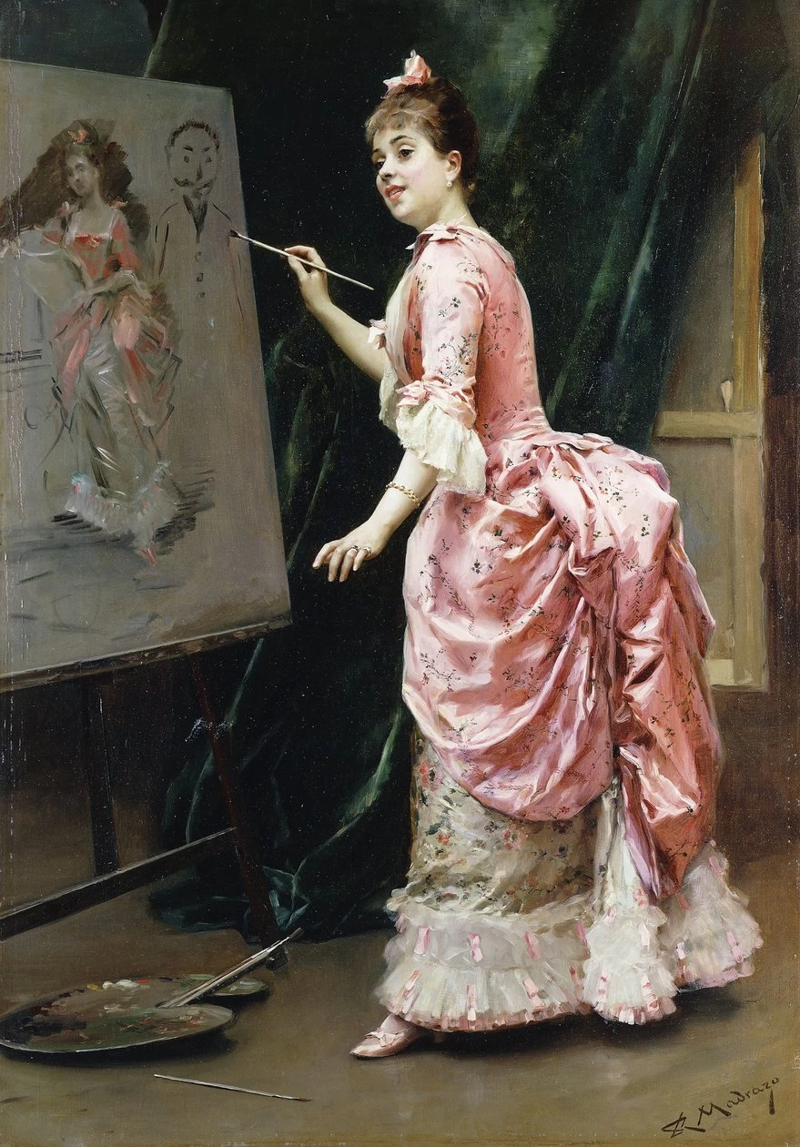 Raimundo Madrazo - Nello studio